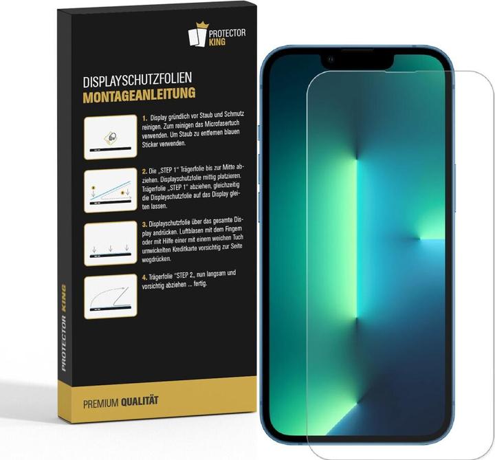 Produktbild Protectorking 4x 9H Panzerglas flexibel HD Klar (4 Stück, Apple iPhone 13 mini)