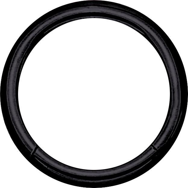 Produktbild Star Piercing Micro Segmentring klappbar schwarz (Titan G23)