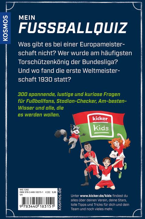 Produktbild Kosmos kicker Kids Fussball Quiz (Deutsch)