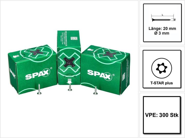 Image du produit Spax Vis pour dos d'armoire (300 Vis par pièce)