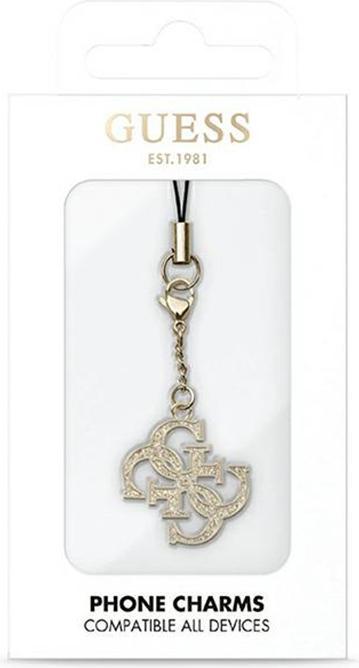 Produktbild Guess zawieszka GUCPM4GID Phone Strap 4G Glitter Charm (Metall, Nylon, Kunststoff)