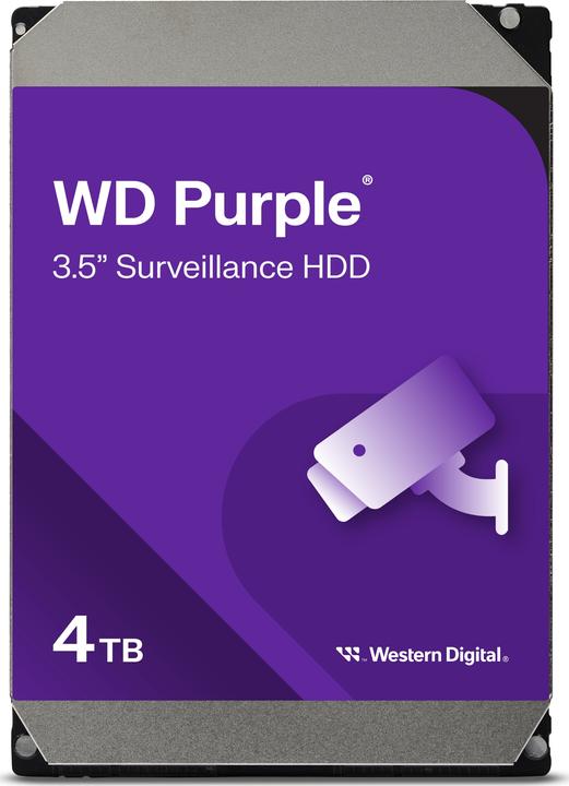 Actual product image WD Purple 4TB 3.5" SATA III (WD40PURX) (4 TB, 3.5")