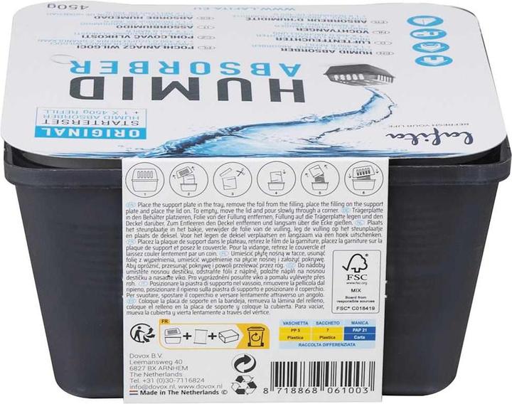 Produktbild VidaXL Raumentfeuchter mit Nachfüllbeuteln 4 Stk. 450 g Feuchtigkeit Absorber