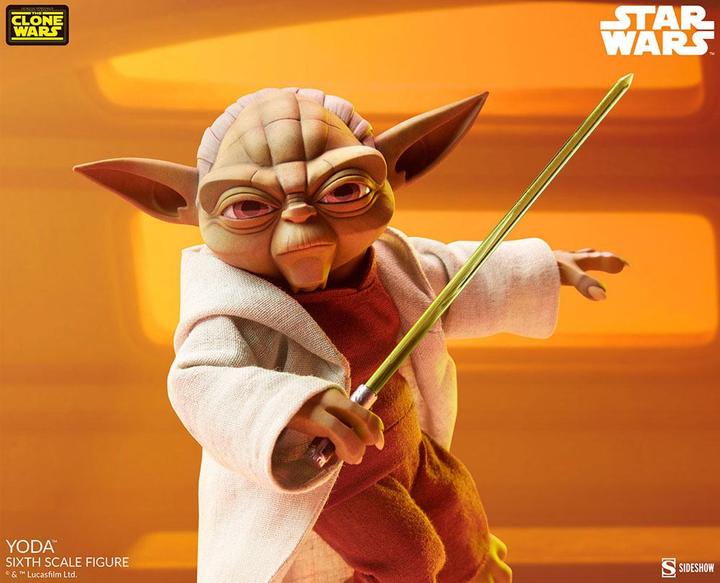 Produktbild Sideshow Star Wars The Clone Wars figurine 1/6 Yoda 14 cm