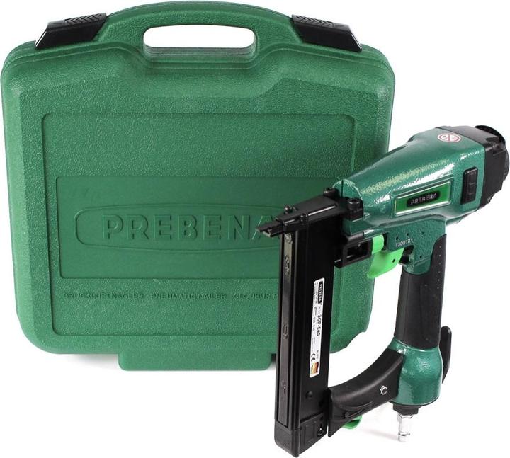Actual product image Prebena 3GP-E40 Agrafeuse-cloueuse pneumatique 40mm + Agrafe de type E ( 25mm / 32mm ) + Coffret de