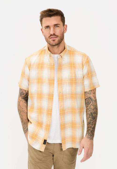 Immagine prodotto Camel Active Kariertes Kurzarmhemd aus reiner Baumwolle (XL)