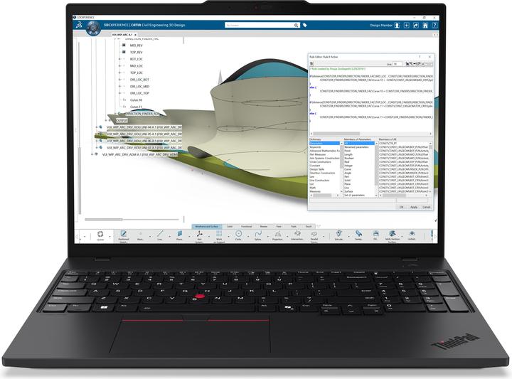 Actual product image Lenovo ThinkPad P16s Gen 4 (16", AMD Ryzen AI 9 HX 370, 96 GB, 2000 GB, DE)