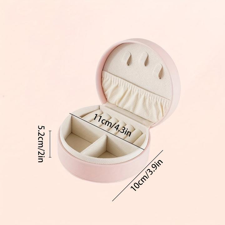 Actual product image Only-Bags.Store Reisefreundlicher, schicker Mini-Schmuck-Organizer aus Kunstleder – tragbare und hübsche