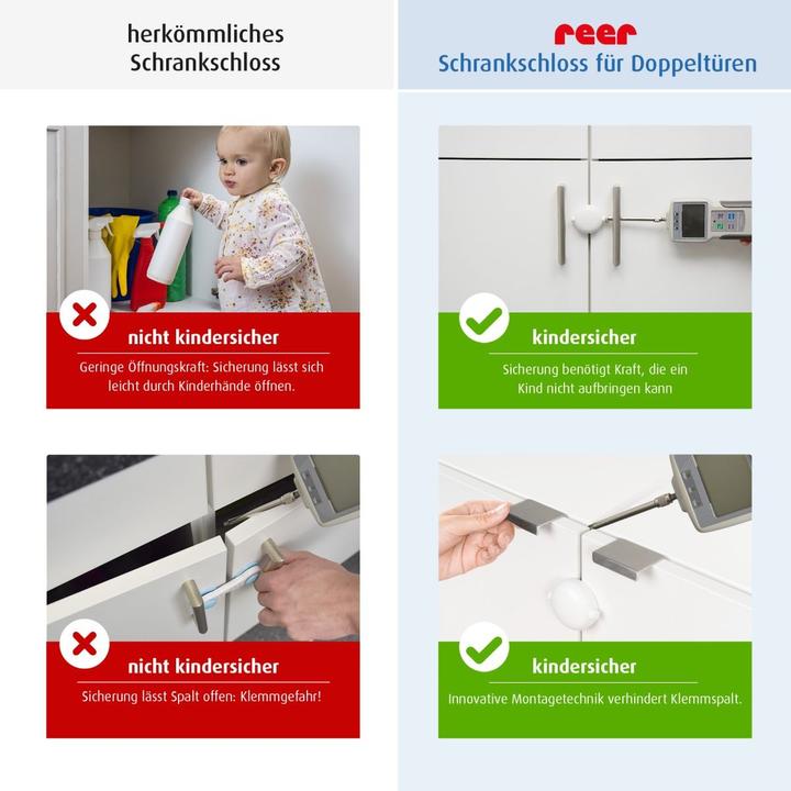 Produktbild Reer Schrankschloss für Doppeltüren