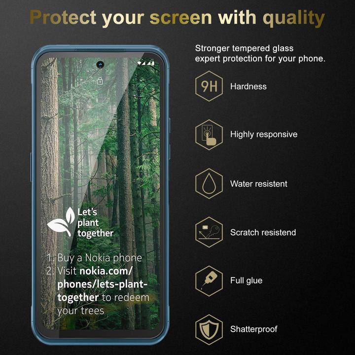 Produktbild Cadorabo Tempered Schutzglas (1 Stück, Nokia XR20)