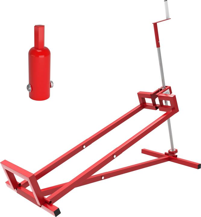 Image du produit Wiltec Cric lève pour tracteur tondeuse de 250 kg max. incl. Adaptateur, Cric de levage pour tondeuses auto (Tracteur de pelouse, Support pour machines de jardinage)