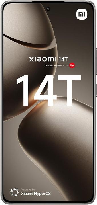 Actual product image Xiaomi 14T (256 GB, Titan Gray, 6.67", Dual SIM, 50 Mpx, 5G)