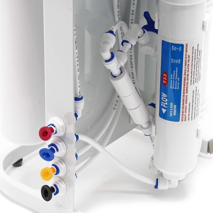 Actual product image Naturewater 5-stages reverse osmosis 180l/day NW-RO50-C01 with pump, frame, gauge, dust proof case