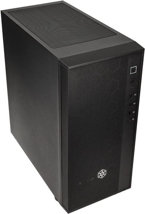 Actual product image Silverstone SST-FAR1B V2 - FARA R1 Tower ATX Computer Case, mesh front panel, black (mATX, Mini-ITX, ATX)