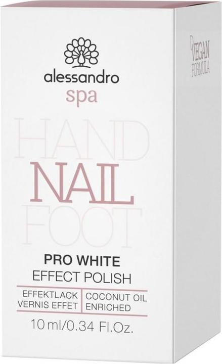 Produktbild Alessandro Spa - Pro White Nail Effect Polish (Transparent, Gel-Effekt Nagellack)