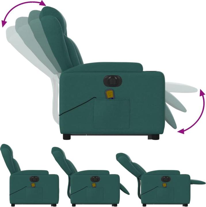 Immagine prodotto VidaXL Poltrona massaggiante elettrica con tessuto di supporto