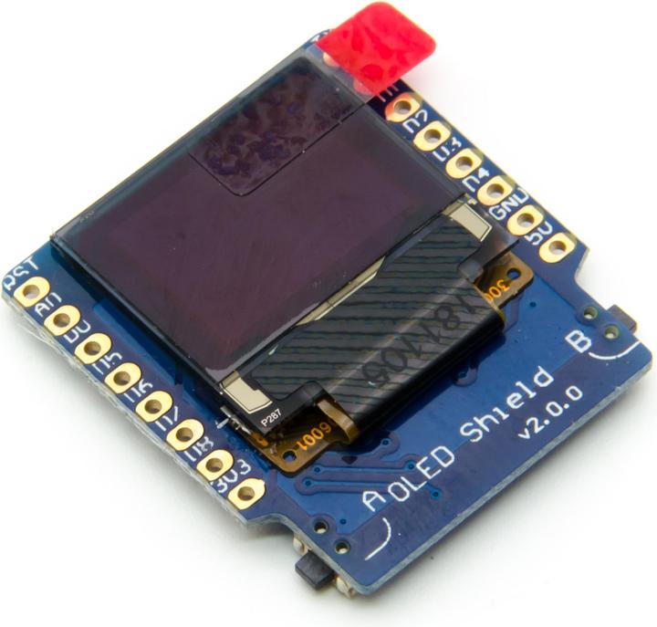 Produktbild Purecrea Wemos OLED Shield V2.0.0 Blau I2c 64×48 0.66’’