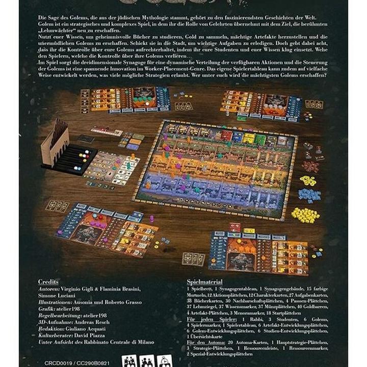 Actual product image Asmodée CRCD0019 - Golem, Brettspiel, für 1-4 Spieler, ab 13 Jahren (DE-Ausgabe) (German)