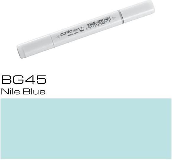 Actual product image Copic Sketch type BG - 45 (BG45 - Nile Blue, 1 x)