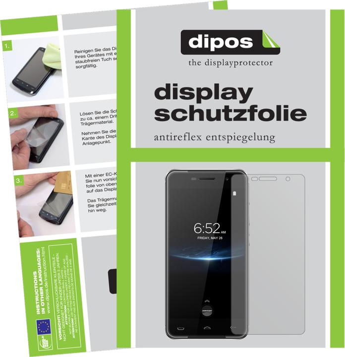 Produktbild Dipos Displayschutzfolie Antireflex (2 Stück, Homtom HT37 Pro)
