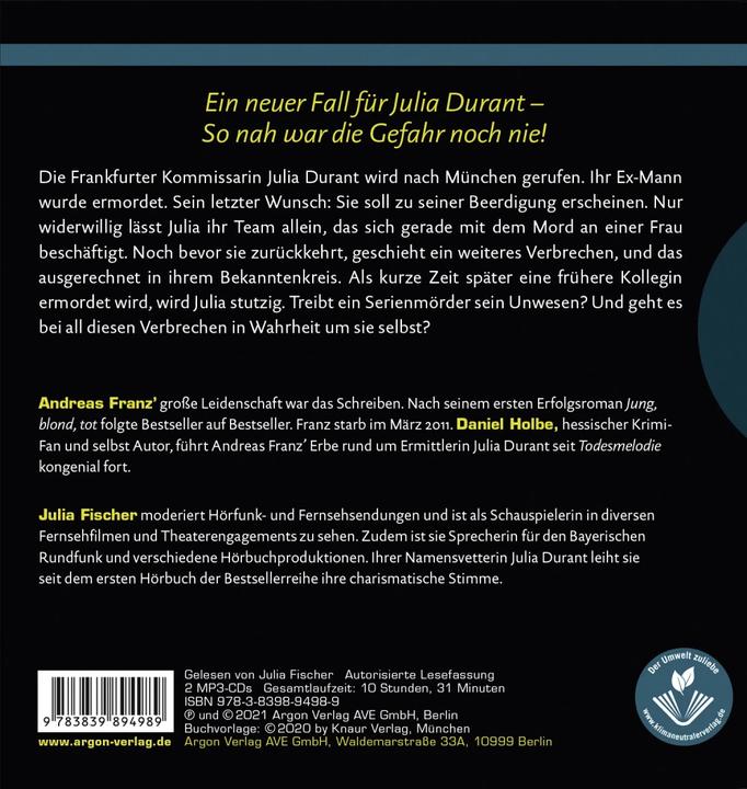 Image du produit Le chuchoteur (Andrew Francis, Daniel Holbe, Julia Fischer, Allemand)