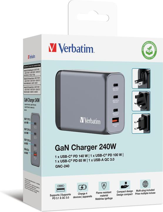 Produktbild Verbatim GaN Charger (240 W)