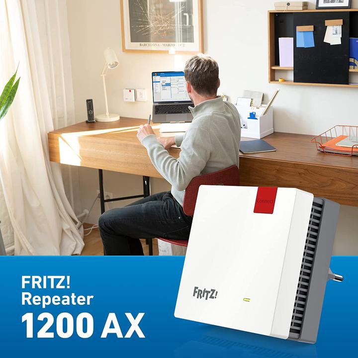 Actual product image AVM FRITZ!Repeater 1200 AX (2400 Mbit/s, 600 Mbit/s)