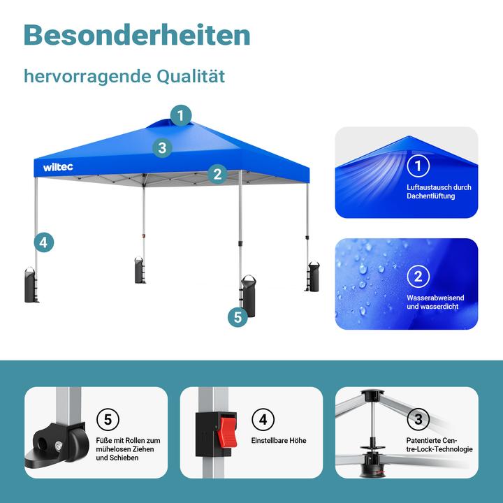 Actual product image Wiltec Pop up (300 cm, 300 cm)