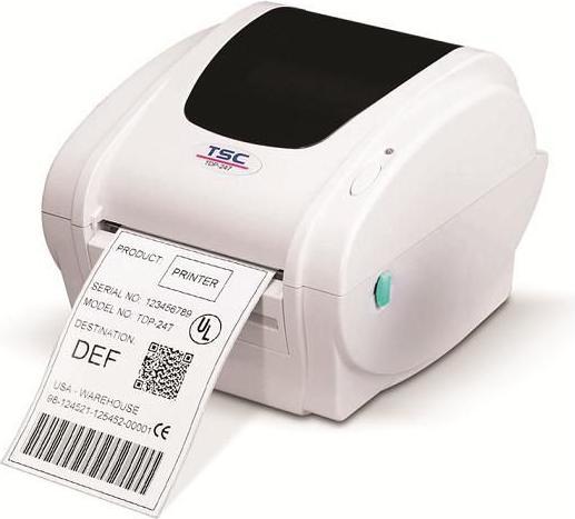 Actual product image TSC TDP-247 - Direct heat - 177.8 mm/sec - 10.8 cm - 2.29 m - Beige - Plastic (203 dpi)