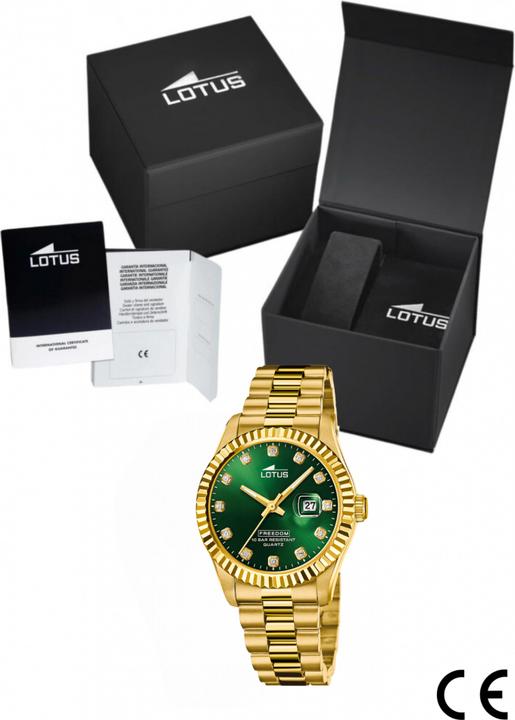 Produktbild Lotus Freedom Herrenuhr Mit Grünem Zifferblatt (41.50 mm)