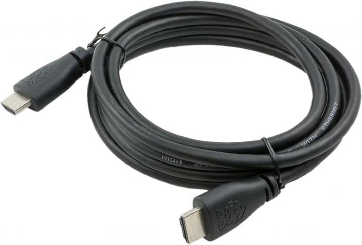 Actual product image Raspberry Pi micro HDMI (Typ D) — HDMI (Typ A) (1 m, HDMI)