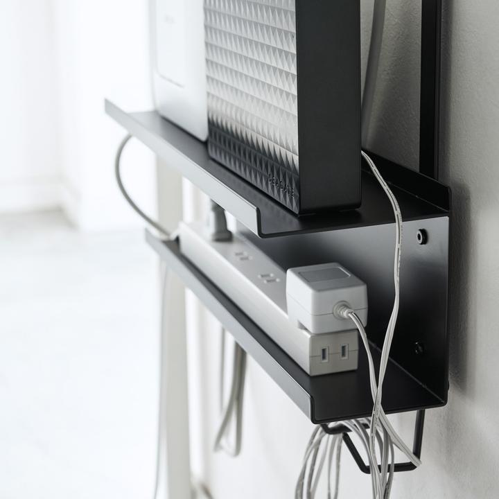 Actual product image Yamazaki SMART under-counter cable and router organiser