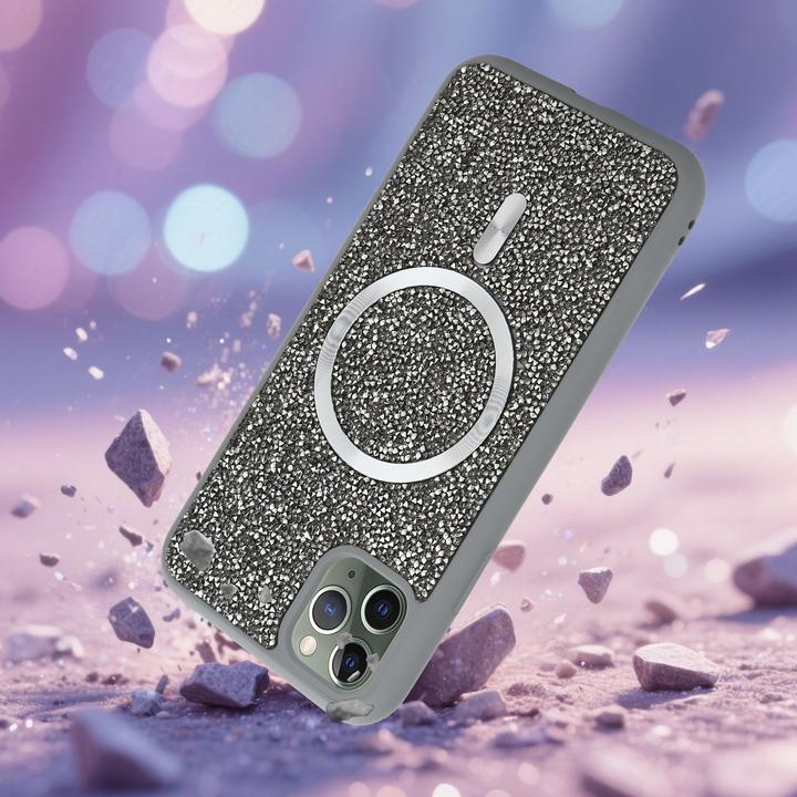 Produktbild Cadorabo iPhone 11 PRO MAX Hülle kompatibel mit MagSafe Glitzer Case (Apple iPhone 11 Pro Max)