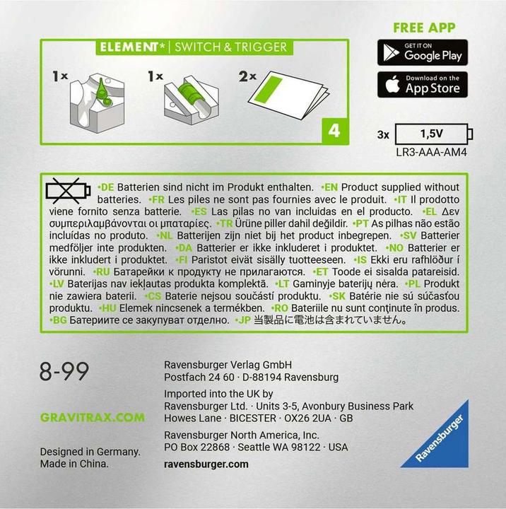 Produktbild Ravensburger GraviTrax Power Element Switch & Trigger
