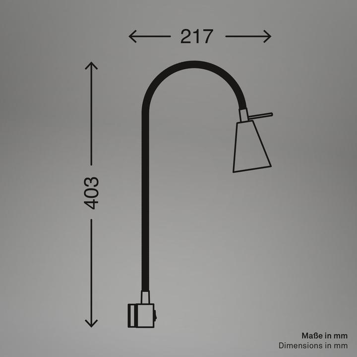 Produktbild Briloner 2er Set LED Bettleuchte Schlafzimmer Wohnzimmer Matt-Nickel