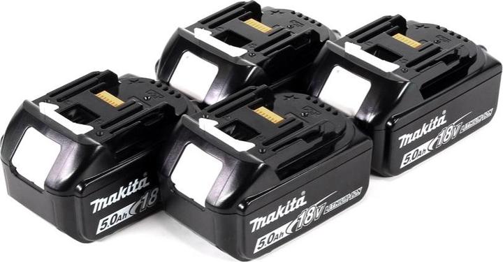 Actual product image Makita DHR 281 T4J Battery combi hammer 36V (2x 18V) 2.8J SDS plus Brushless + 4x battery 5.0Ah + Makpac - (Rechargeable battery operated)