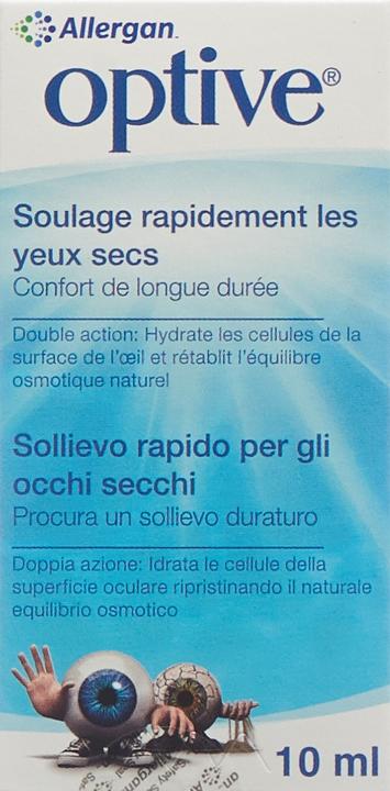 Produktbild Optive Allergan benetzende Augentropfen (10 ml, 10 ml Optive Augenpflegetropfen)