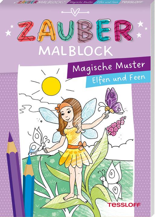 Tessloff Blocco magico da colorare. Modelli magici. Elfi e fate