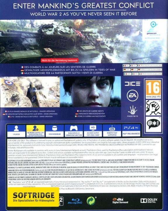 Actual product image EA Games Battlefield V (PS4, Multilingual)