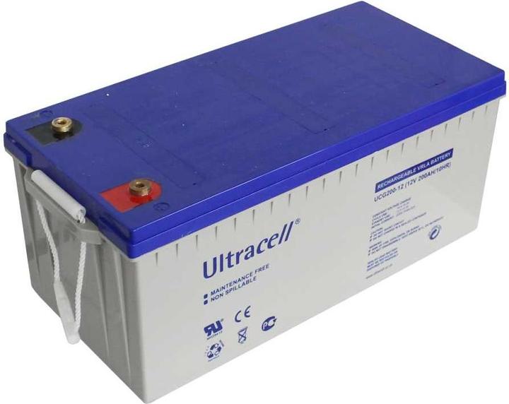 Produktbild Ultracell UCG200-12 12V 200Ah zyklenfest Bleiakku AGM Blei Gel Akku (12 V, 200 Ah)