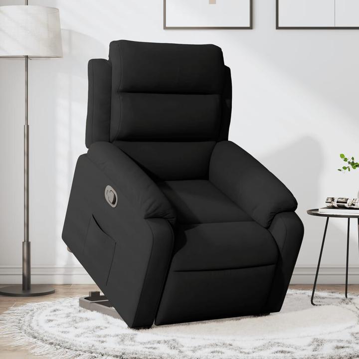 Produktbild VidaXL Relaxsessel Aufstehhilfe Sessel Fernsehsessel Liegesessel Schwarz Samt