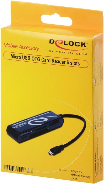Image du produit Delock Lecteur de cartes MicroUSB externe tout-en-un (Micro USB)