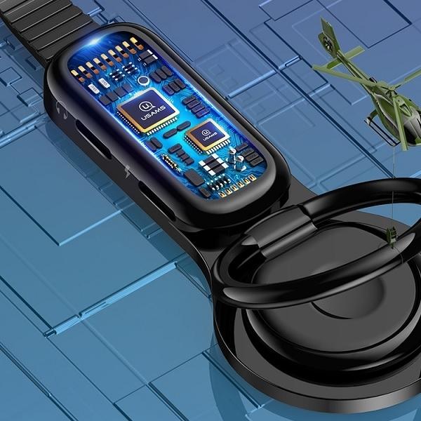 Actual product image Usams AU06 2in1 lightning station (Lightning, 3.5mm jack)