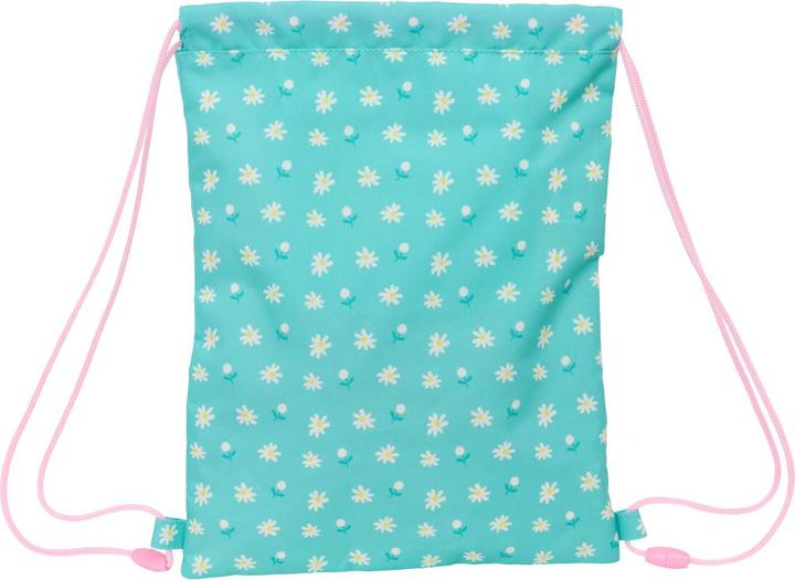 Immagine prodotto Safta Rucksacktasche mit Bändern Peppa Pig Pretty flowers Gelb Minze 26 x 34 x 1 cm
