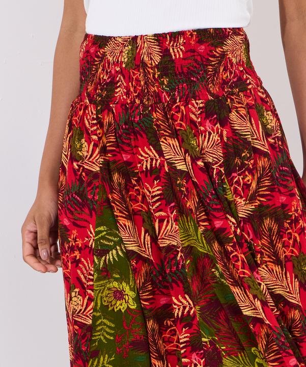 Actual product image Joe Browns Palm Print Godet Skater Skirt (40)