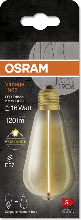 Actual product image Ledvance LED lamp (E27, 2.20 W, 120 lm, 4 x, G)