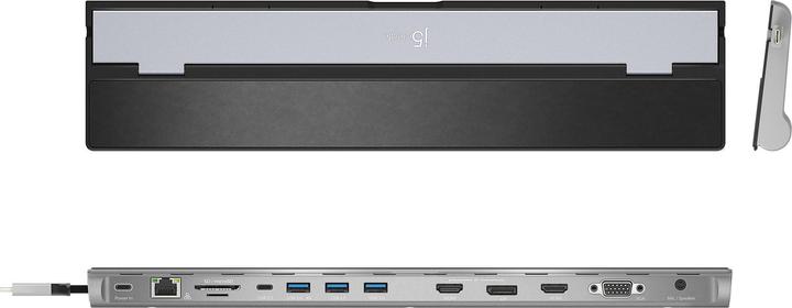 Produktbild j5Create Triple Display Dock (USB-C, USB-A, 12 Ports)