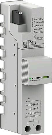 Actual product image K'Electric Combined lightning current and surge arrester type 123 f 3ph.TT and TNS systems ZP TTTNS12,5kAS