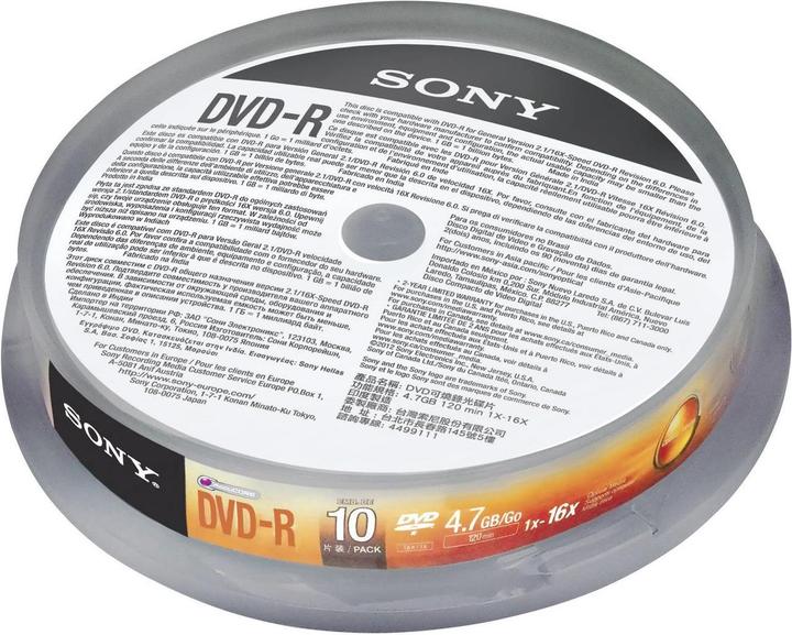 Produktbild Sony Dvd-R (10 x)