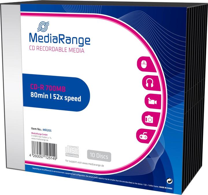Image du produit MediaRange CD-R (10 x)